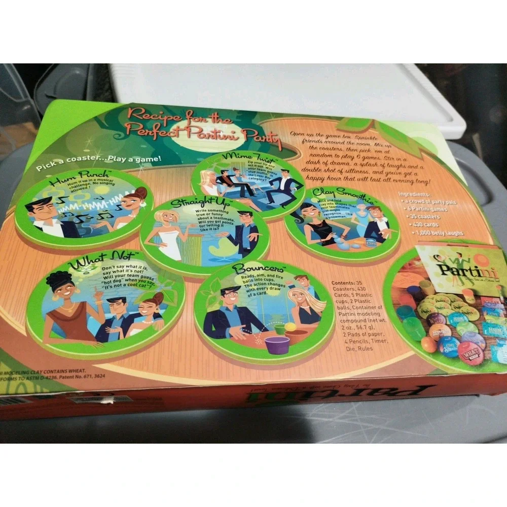 Hasbro Partini: The Party Game With a Twist (Adult Game) - New Holiday Gift